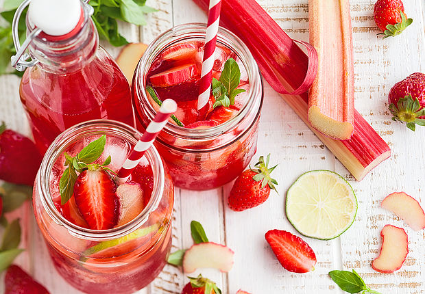 Rhabarber Limonade Rhabarber Limo